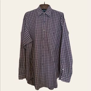 Ralph Lauren Long Sleeve Button Down. Black and Red. Size Large